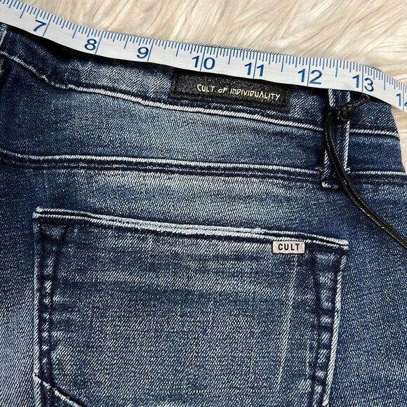 Cult of Individuality Jeans Zen Mid Rise Skinny Fading 77A1-Z44H Embroidered 27 - Picture 8 of 12